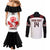 Custom Canada Lacrosse Couples Matching Mermaid Dress and Long Sleeve Button Shirt Go Champions Maple Leaf