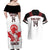 Custom Canada Lacrosse Couples Matching Off Shoulder Maxi Dress and Hawaiian Shirt Go Champions Maple Leaf
