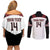 Custom Canada Lacrosse Couples Matching Off Shoulder Short Dress and Long Sleeve Button Shirt Go Champions Maple Leaf
