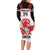 Custom Canada Lacrosse Family Matching Long Sleeve Bodycon Dress and Hawaiian Shirt Go Champions Maple Leaf