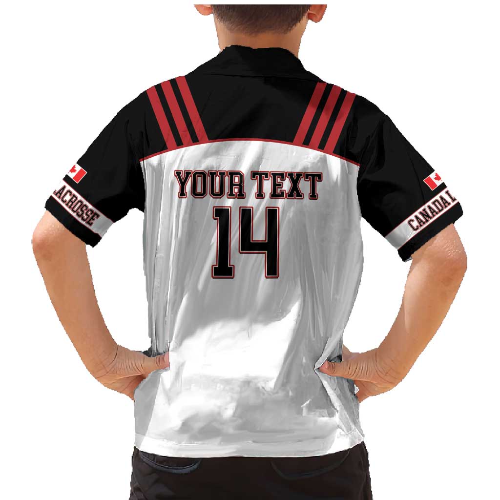 Custom Canada Lacrosse Family Matching Mermaid Dress and Hawaiian Shirt Go Champions Maple Leaf