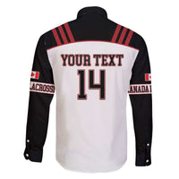 Custom Canada Lacrosse Family Matching Off The Shoulder Long Sleeve Dress and Hawaiian Shirt Go Champions Maple Leaf