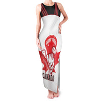Custom Canada Lacrosse Family Matching Tank Maxi Dress and Hawaiian Shirt Go Champions Maple Leaf