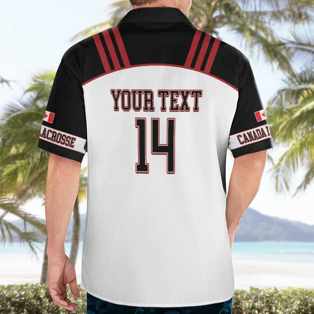 Custom Canada Lacrosse Hawaiian Shirt Go Champions Maple Leaf