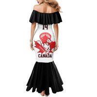 Custom Canada Lacrosse Mermaid Dress Go Champions Maple Leaf