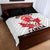 Custom Canada Lacrosse Quilt Bed Set Go Champions Maple Leaf