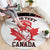 Custom Canada Lacrosse Round Carpet Go Champions Maple Leaf