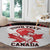 Custom Canada Lacrosse Round Carpet Go Champions Maple Leaf