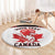 Custom Canada Lacrosse Round Carpet Go Champions Maple Leaf