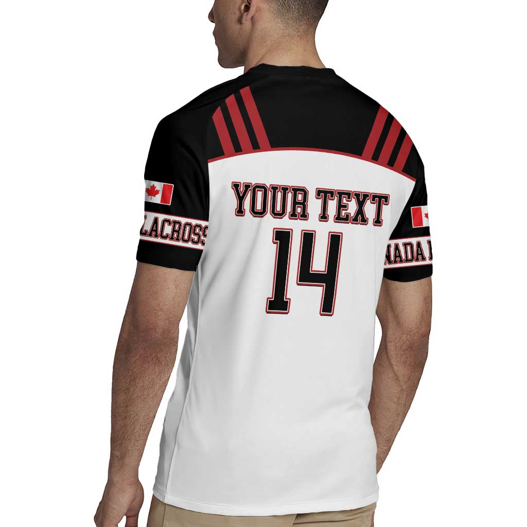 Custom Canada Lacrosse Rugby Jersey Go Champions Maple Leaf