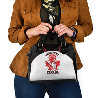 Custom Canada Lacrosse Shoulder Handbag Go Champions Maple Leaf