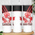 Custom Canada Lacrosse Skinny Tumbler Go Champions Maple Leaf