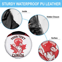 Custom Canada Lacrosse Spare Tire Cover Go Champions Maple Leaf