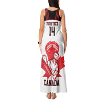 Custom Canada Lacrosse Tank Maxi Dress Go Champions Maple Leaf