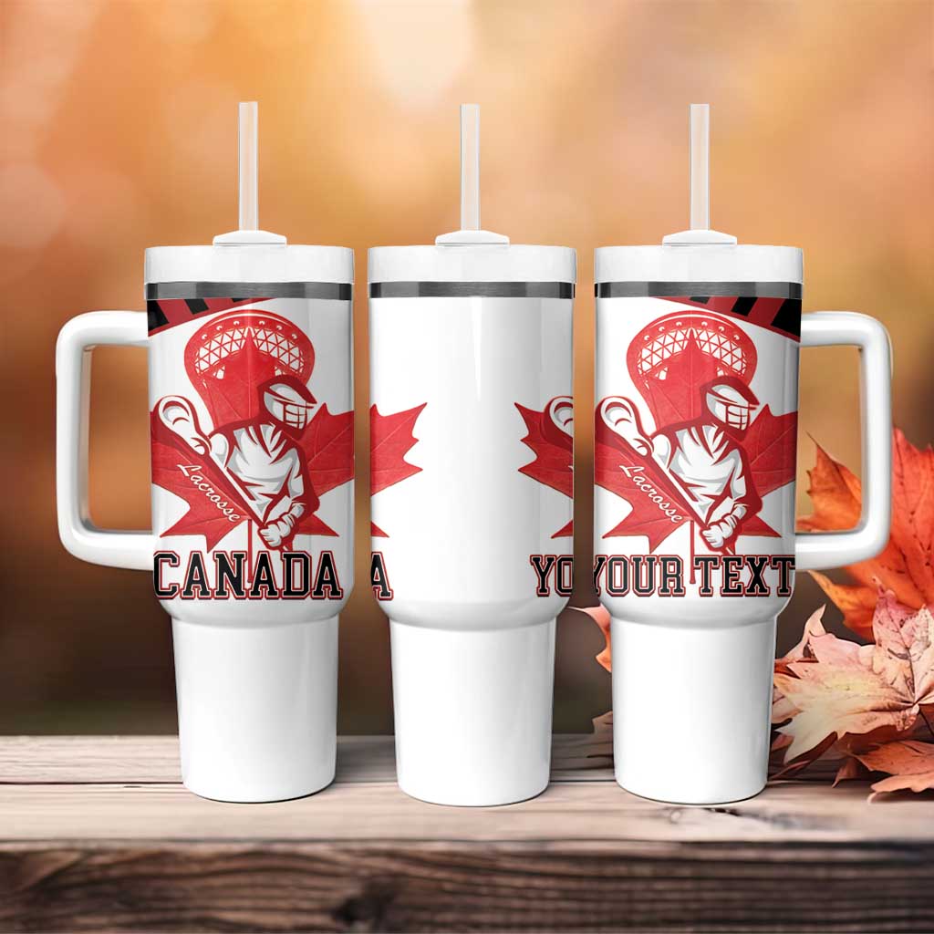 Custom Canada Lacrosse Tumbler With Handle Go Champions Maple Leaf