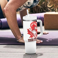 Custom Canada Lacrosse Tumbler With Handle Go Champions Maple Leaf