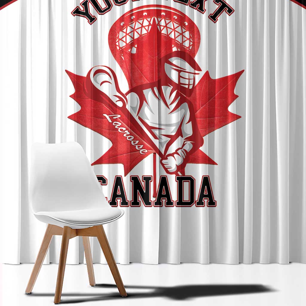 Custom Canada Lacrosse Window Curtain Go Champions Maple Leaf