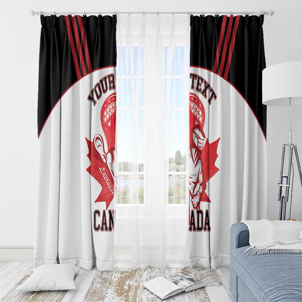 Custom Canada Lacrosse Window Curtain Go Champions Maple Leaf