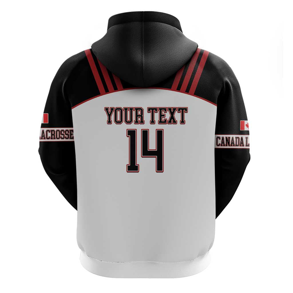 Custom Canada Lacrosse Zip Hoodie Go Champions Maple Leaf