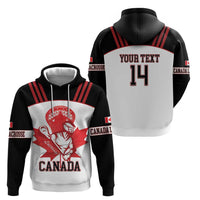 Custom Canada Lacrosse Zip Hoodie Go Champions Maple Leaf