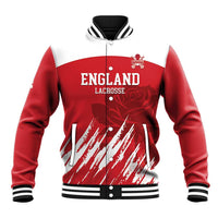 Custom England Lacrosse Baseball Jacket Go Champions Rose