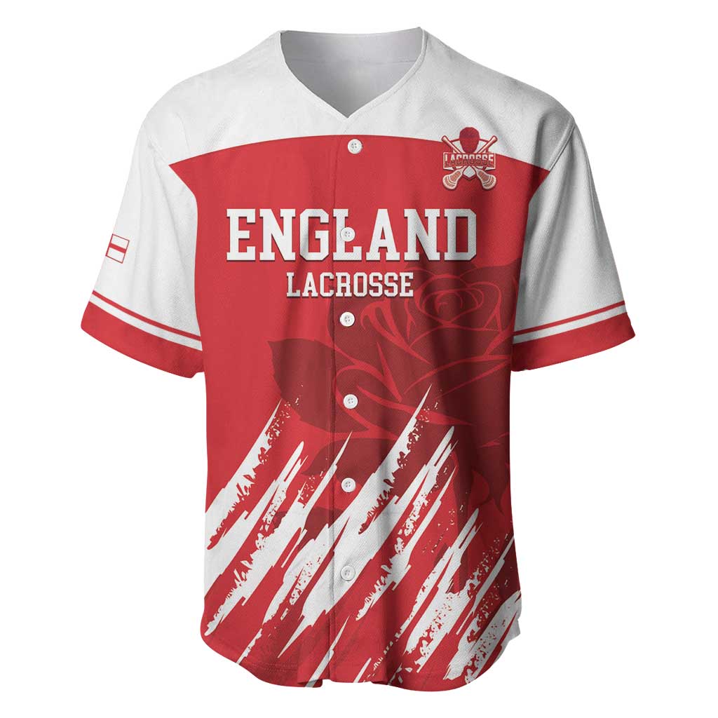 Custom England Lacrosse Baseball Jersey Go Champions Rose