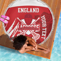 Custom England Lacrosse Beach Blanket Go Champions Rose