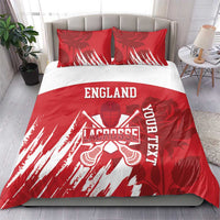 Custom England Lacrosse Bedding Set Go Champions Rose