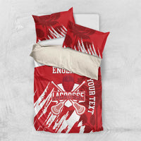 Custom England Lacrosse Bedding Set Go Champions Rose