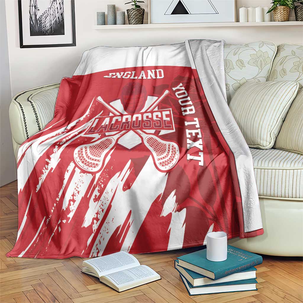 Custom England Lacrosse Blanket Go Champions Rose