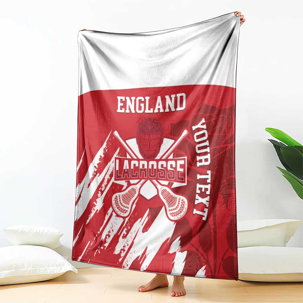 Custom England Lacrosse Blanket Go Champions Rose