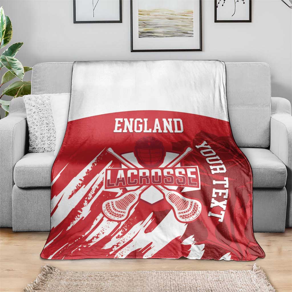 Custom England Lacrosse Blanket Go Champions Rose