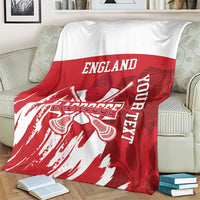 Custom England Lacrosse Blanket Go Champions Rose