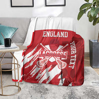 Custom England Lacrosse Blanket Go Champions Rose