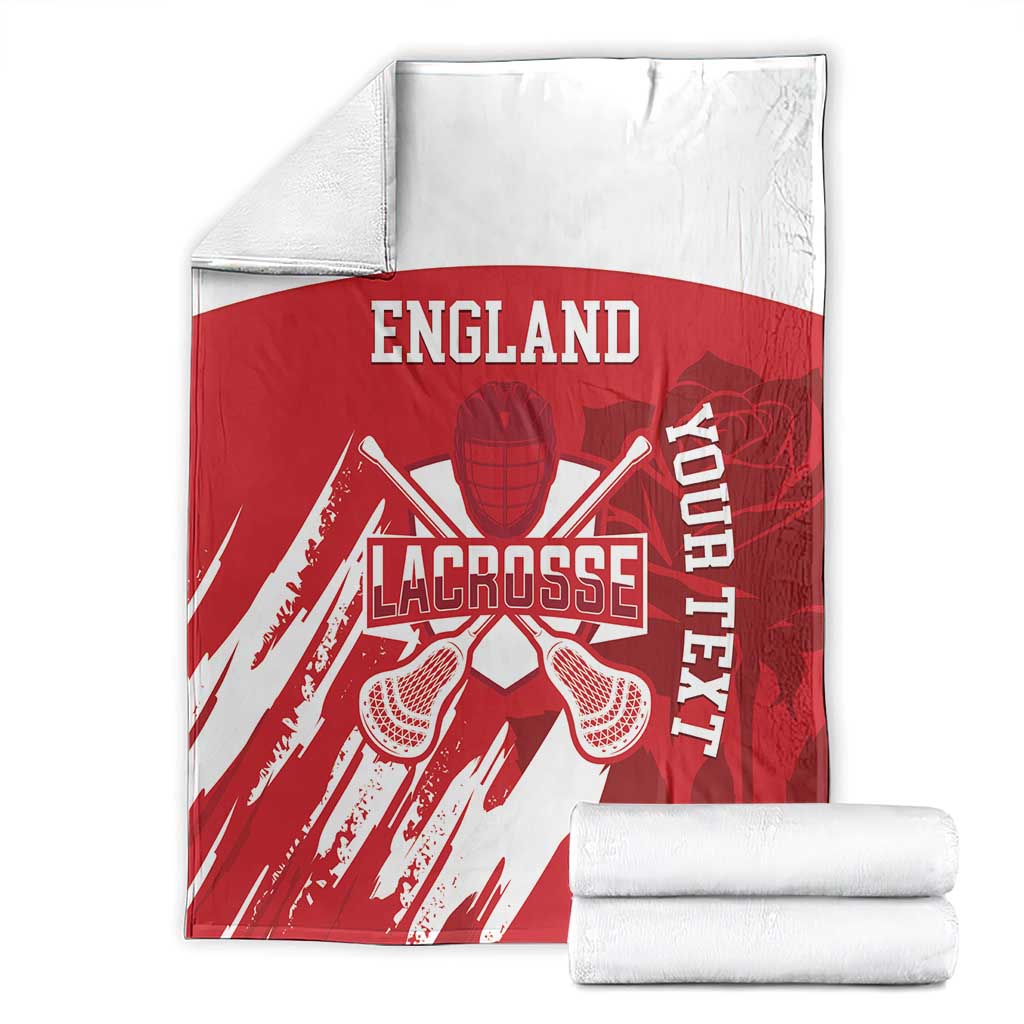Custom England Lacrosse Blanket Go Champions Rose