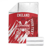 Custom England Lacrosse Blanket Go Champions Rose