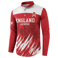 Custom England Lacrosse Button Sweatshirt Go Champions Rose