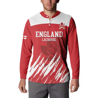 Custom England Lacrosse Button Sweatshirt Go Champions Rose
