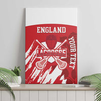 Custom England Lacrosse Canvas Wall Art Go Champions Rose