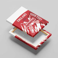 Custom England Lacrosse Canvas Wall Art Go Champions Rose