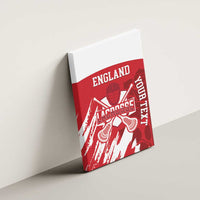 Custom England Lacrosse Canvas Wall Art Go Champions Rose