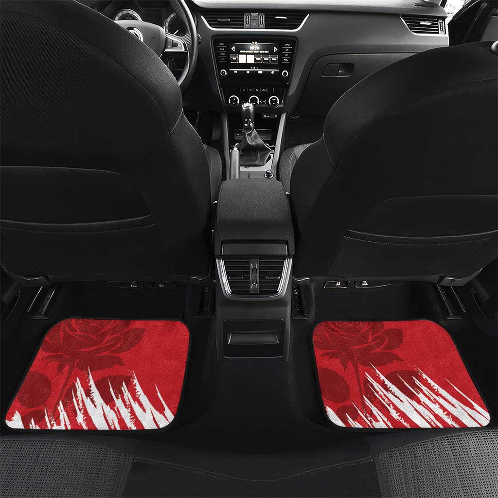 Custom England Lacrosse Car Mats Go Champions Rose
