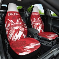 Custom England Lacrosse Car Seat Cover Go Champions Rose