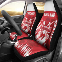 Custom England Lacrosse Car Seat Cover Go Champions Rose