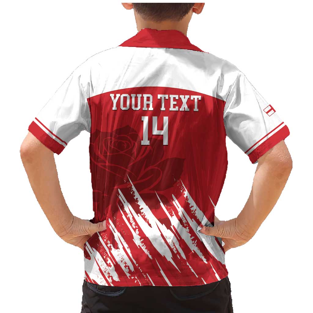 Custom England Lacrosse Family Matching Mermaid Dress and Hawaiian Shirt Go Champions Rose