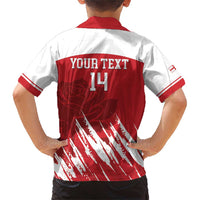 Custom England Lacrosse Family Matching Short Sleeve Bodycon Dress and Hawaiian Shirt Go Champions Rose