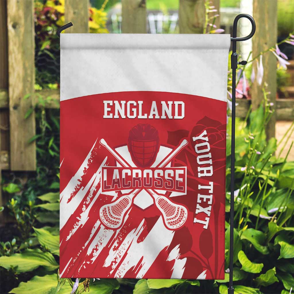 Custom England Lacrosse Garden Flag Go Champions Rose
