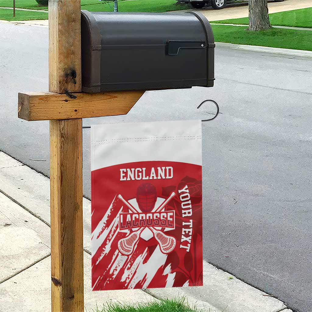 Custom England Lacrosse Garden Flag Go Champions Rose