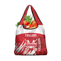 Custom England Lacrosse Grocery Bag Go Champions Rose