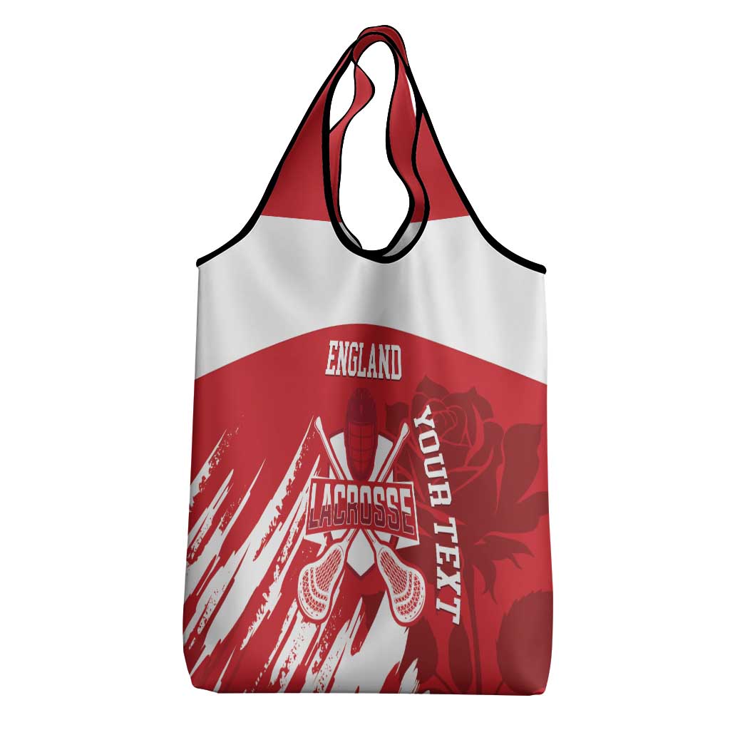 Custom England Lacrosse Grocery Bag Go Champions Rose